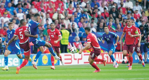 فوز سويسري مستحق بـ(2-0) على إيطاليا