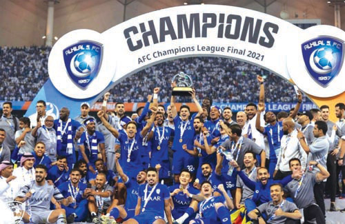  الهلال السعودي يتزعم فرق القارة ببطولاته الـ8