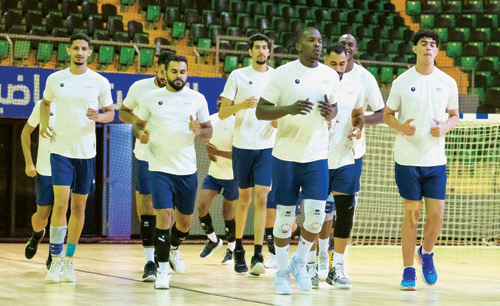  منتخب الطائرة يستعد للبطولة العربية